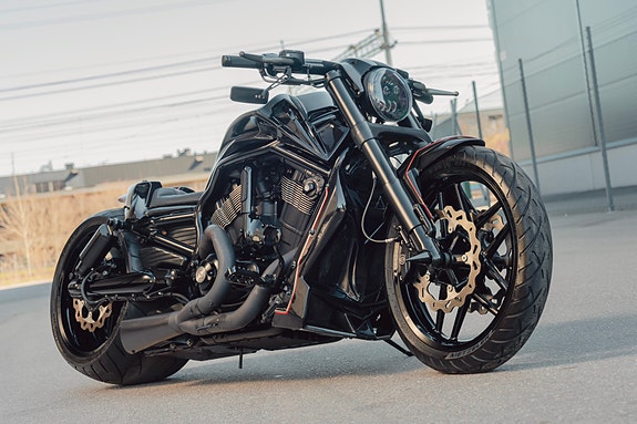 Harley-Davidson Night Rod Custom / 360 kit custom NLC Arnott Luftfjäd 14 of 19