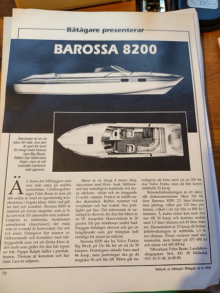 Daycruiser BAROSSA 8200, 840 hk 17 of 19