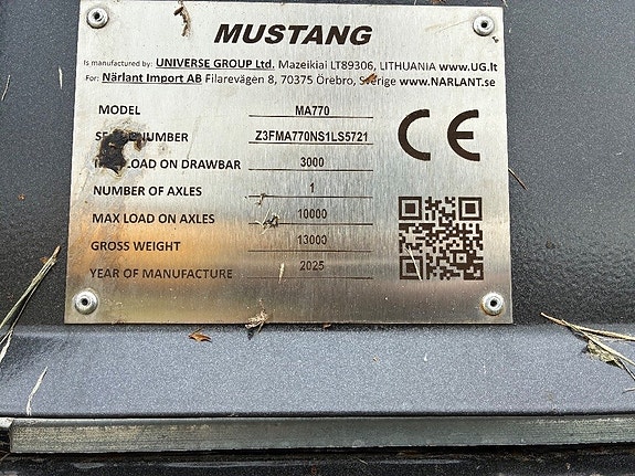 Mustang MA 770 Djurvagn 6 of 6