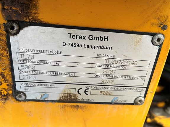 Beg reservdelar till Terex TL70 S 5 of 5