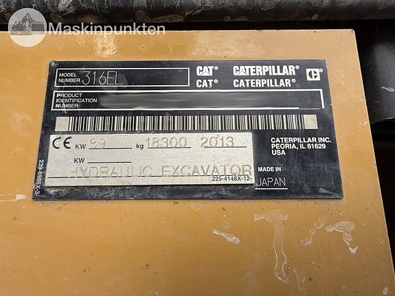 CAT 316EL 9 of 27