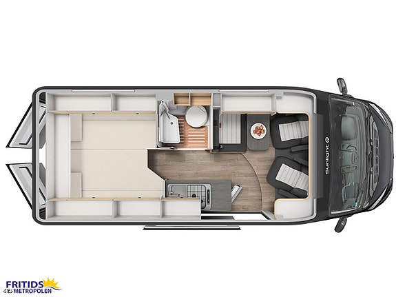 Sunlight Cliff 602 X Adventure Dieselvärme-Skyroof-Variobadrum 17 of 17