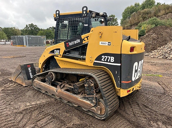 Cat 277B bandlastare skopa gafflar jordfräs stensammlare 3 of 5
