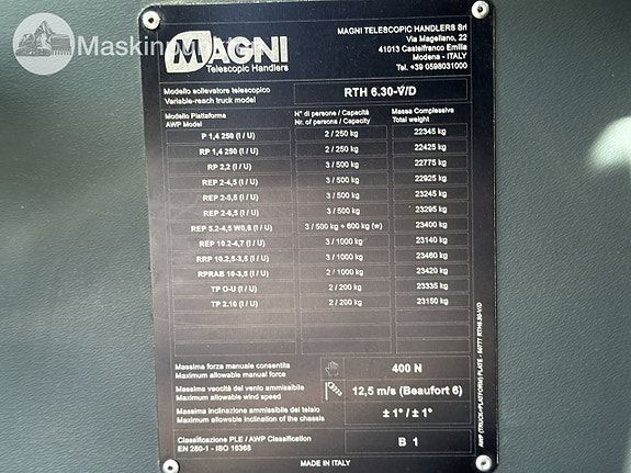 Magni RTH 6.30 -V/D 13 of 27