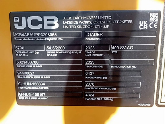 JCB JCB 409 T5 Nordic Edition 4 of 4