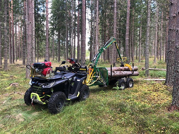Komplett skogsekipage: Seqway Snarler 600 (75mil) + Driven Kellfri SV20 vagn 5 of 5