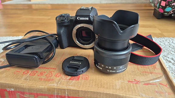 Canon EOS M50 Mark II Vlogging-Kit + EF-M 15–45mm + Røde VideoMic GO (Nyskick!) image 3