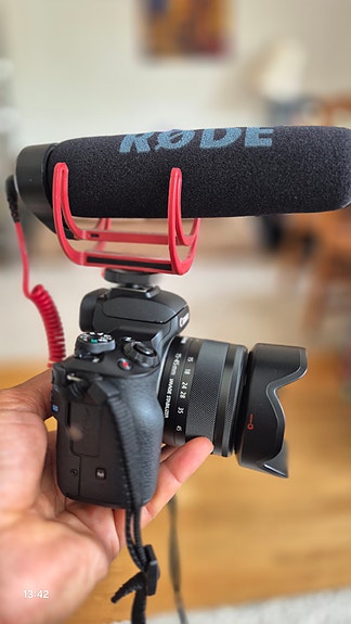 Canon EOS M50 Mark II Vlogging-Kit + EF-M 15–45mm + Røde VideoMic GO (Nyskick!) image 6