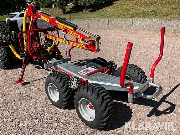 Skogsvagn Kranman T1900 4WD med kran 30-50, t 3 of 6