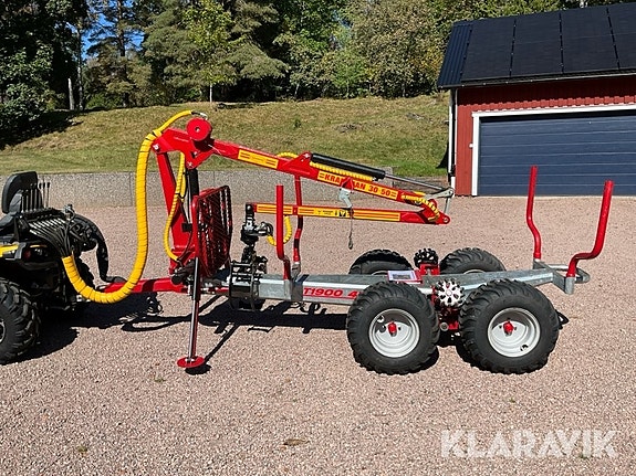 Skogsvagn Kranman T1900 4WD med kran 30-50, t 2 of 6