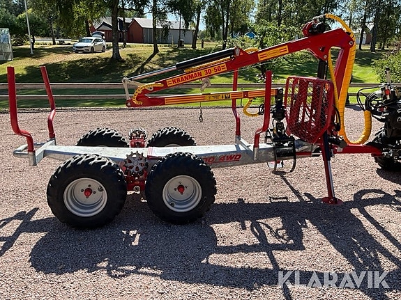 Skogsvagn Kranman T1900 4WD med kran 30-50, t 6 of 6