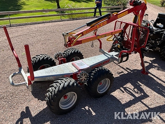 Skogsvagn Kranman T1900 4WD med kran 30-50, t 5 of 6