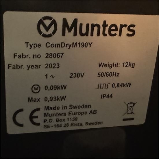 ABC Munters comdrym190y - Affugter 7 of 7
