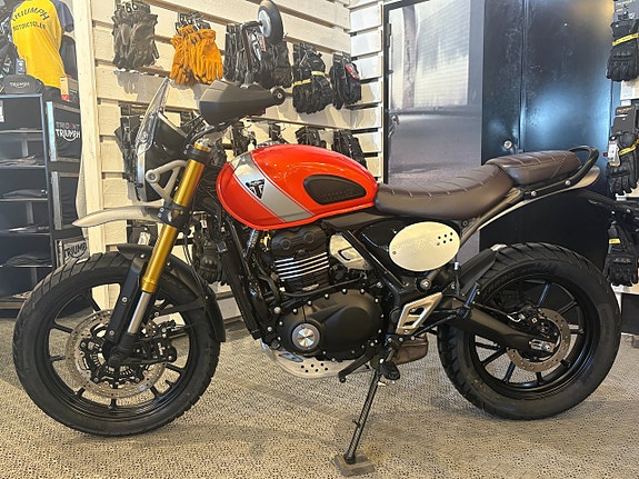 Triumph SCRAMBLER 400 X OKTOBERFEST | 36 MÅN 0 % | Demokörd | 260 mil | servad 9 of 14