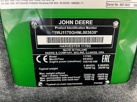 John Deere 1170G 23 of 23