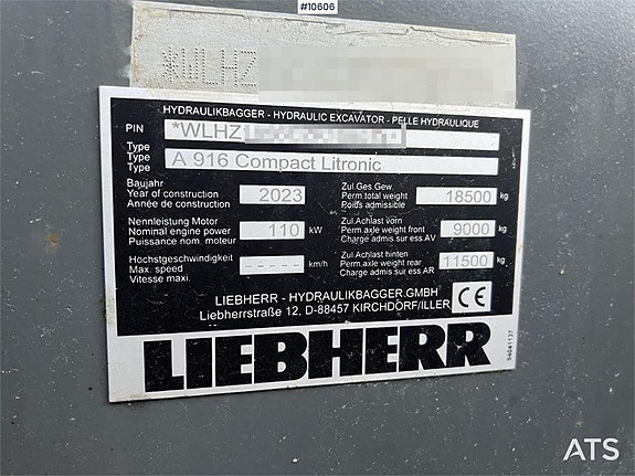 LIEBHERR A916 Hjulgrävare, maskinstyrning och redskap (2,639 17 of 24