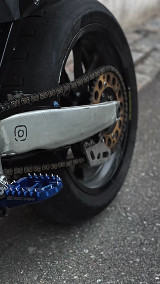 Yamaha YZ450F Supermoto banhoj - landsvägsreggad 4 of 4