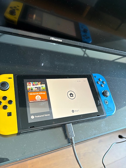 Nintendo Switch spelkonsol med tillbehör + spel image 2