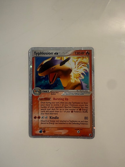 Pokémon Typhlosion ex samlarkort