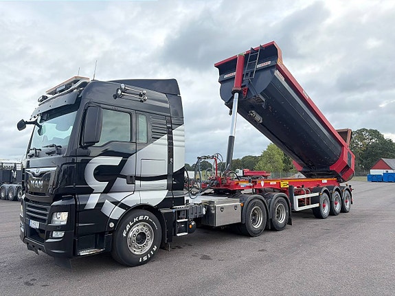 Tipp trailer Ekipage MAN TGX 500 med Zorzi Tipptrailer 7 of 12