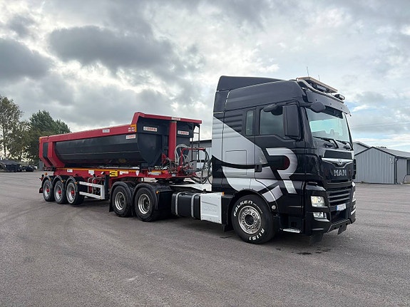 Tipp trailer Ekipage MAN TGX 500 med Zorzi Tipptrailer 6 of 12