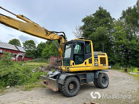 Hjulgrävare Komatsu PW160-10 med maskinstyrning 2 of 27