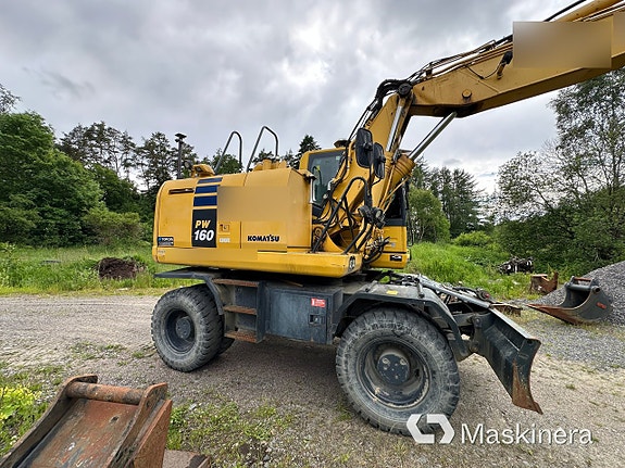 Hjulgrävare Komatsu PW160-10 med maskinstyrning 7 of 27