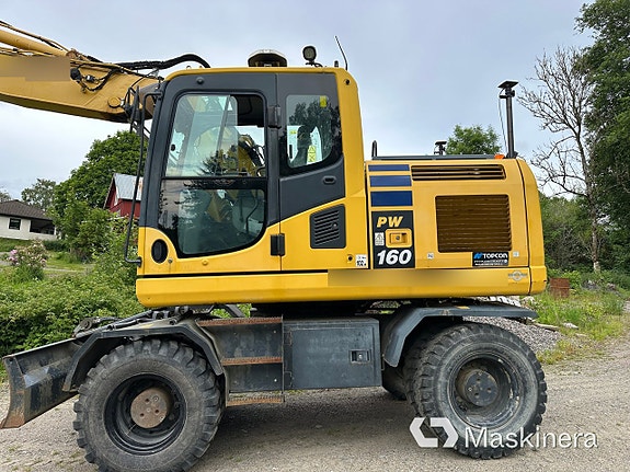 Hjulgrävare Komatsu PW160-10 med maskinstyrning 3 of 27