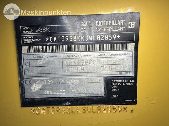 Cat 938k Hjullastare med redskap 11 of 27