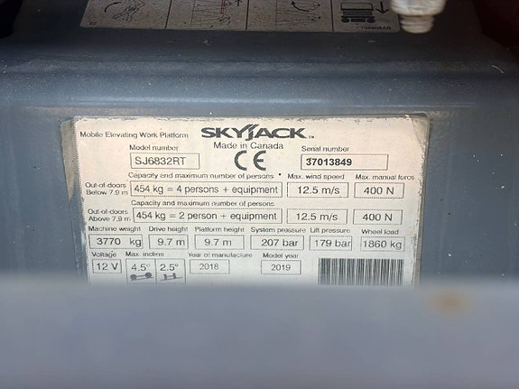 SkyJack SJ 6832 RT 12 of 12