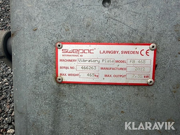 Markvibrator Swepac FB 450 6 of 6