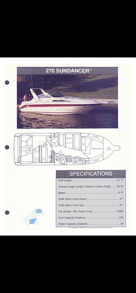 Fin Sea Ray 270/290 DA 11 of 12