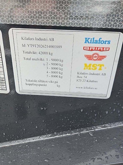 Nytt 5 axlig Kilafors lastväxlarsläp (Glider) 4 of 6