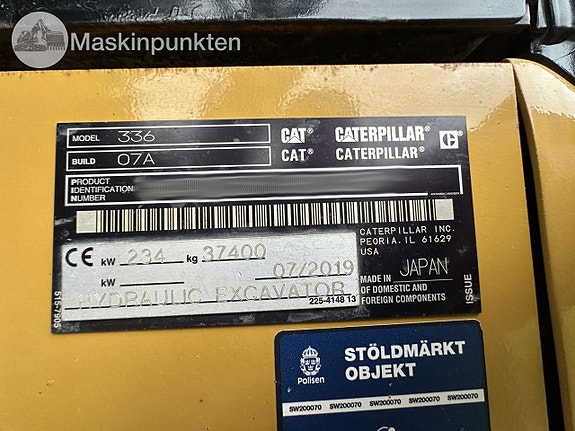 Cat 336 bandgrävare 10 of 27