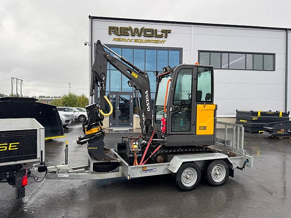 Grävmaskin Volvo EC20E Inkl trailer (395,000:- +moms)