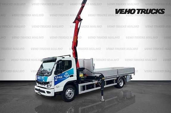 Fuso eCanter 9C18 L-Bat 8,55 Ton Palfinger Brädgårdsbil 4 of 12