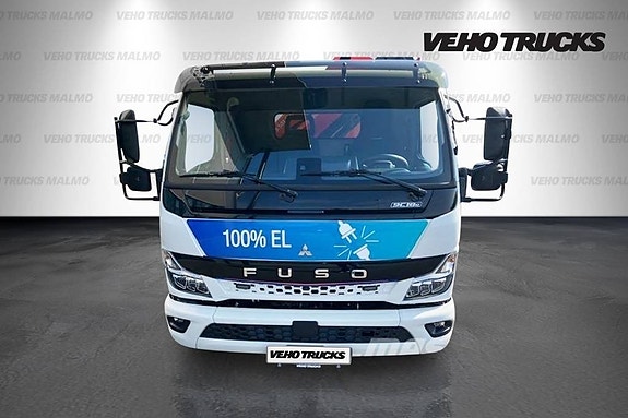 Fuso eCanter 9C18 L-Bat 8,55 Ton Palfinger Brädgårdsbil 10 of 12