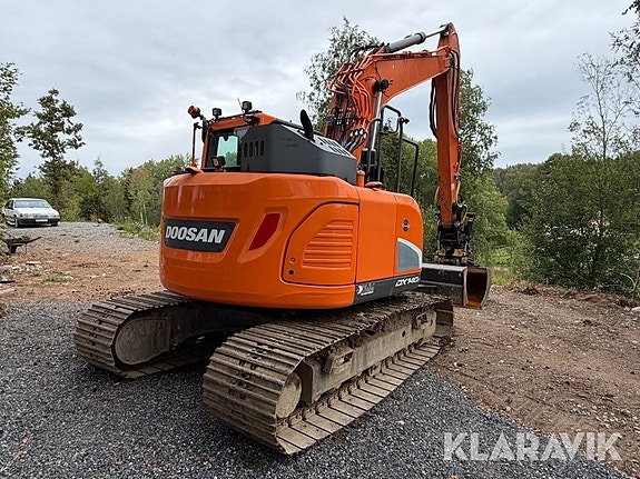 Grävmaskin Doosan DX140LCR-5 med tiltrotator 5 of 6
