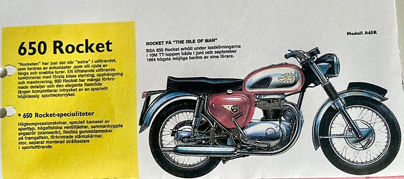 BSA 650 Rocket 1964, Modell A65R 5 of 5