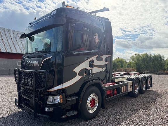 Krokbil Scania V8 R660 8X4 Trux Hiab Euro6 Nextgen 2 of 12