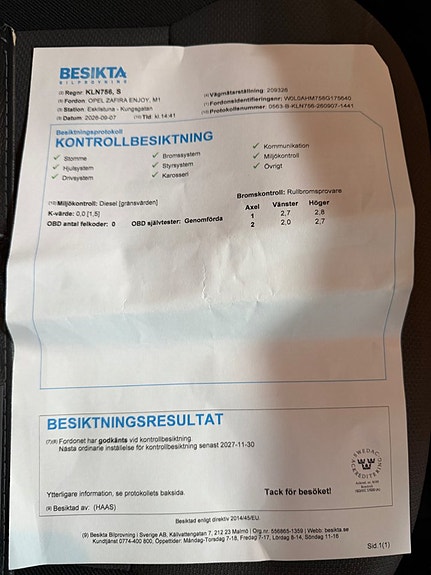 Opel Zafira 20 of 20