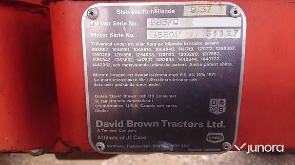 Traktor David Brown 885 Q 20 of 30