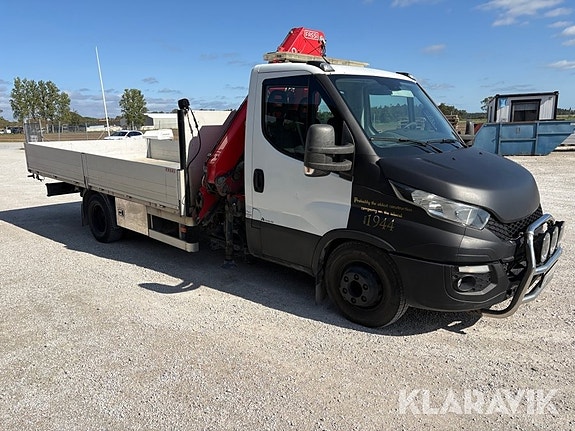 Flakbil Iveco Daily 70-170 med kran 3 of 6