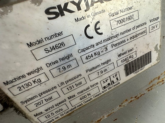 Saxlift Skyjack SJ4626 (repobjekt) 7 of 22
