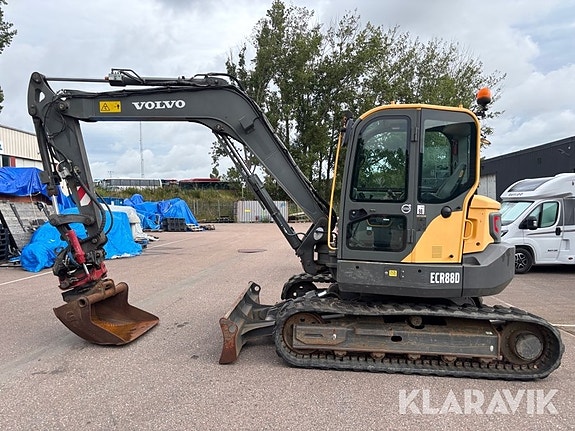 Grävmaskin Volvo ECR88D med tiltrotator & 4 r 2 of 6