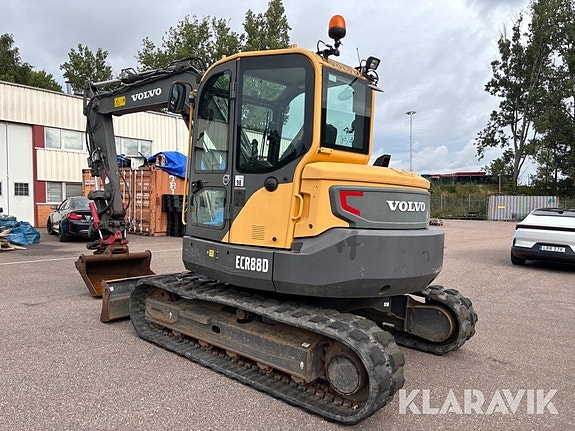 Grävmaskin Volvo ECR88D med tiltrotator & 4 r 3 of 6