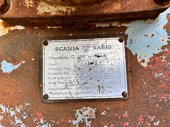 Växellåda Scania Vabis G 670 4 of 5