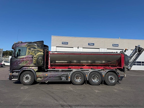 SCANIA R520 V8 SPRIDER-BIL LASTVÄXLARE TRIDEM 7 of 12