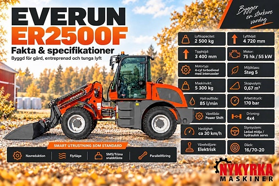 Ny Everun ER2500F - Teleskoplastare / Hjullastare 2 of 12