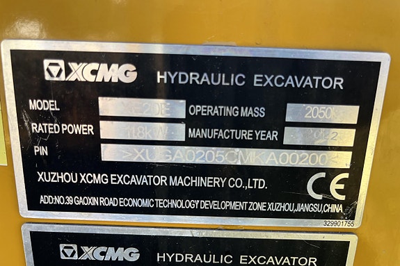 XCMG XE 20E Minigrävare ( 273 h ) 22 of 27